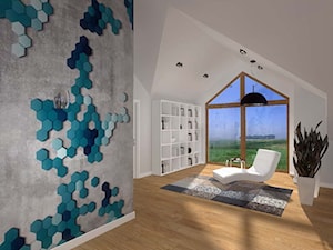 Projekt domu w Sępólnie Krajeńskim - Salon, styl nowoczesny - zdjęcie od Mobiliani Design