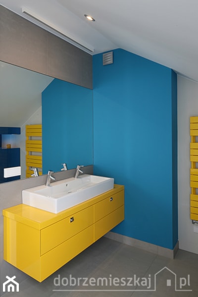 Kolorowa łazienka - Łazienka, styl nowoczesny - zdjęcie od Epoca-Pracownia Projektowa
