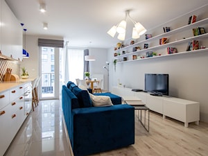 Mieszkanie Matejki - Realizacja - Salon, styl nowoczesny - zdjęcie od Klaudia Tworo Projektowanie Wnętrz