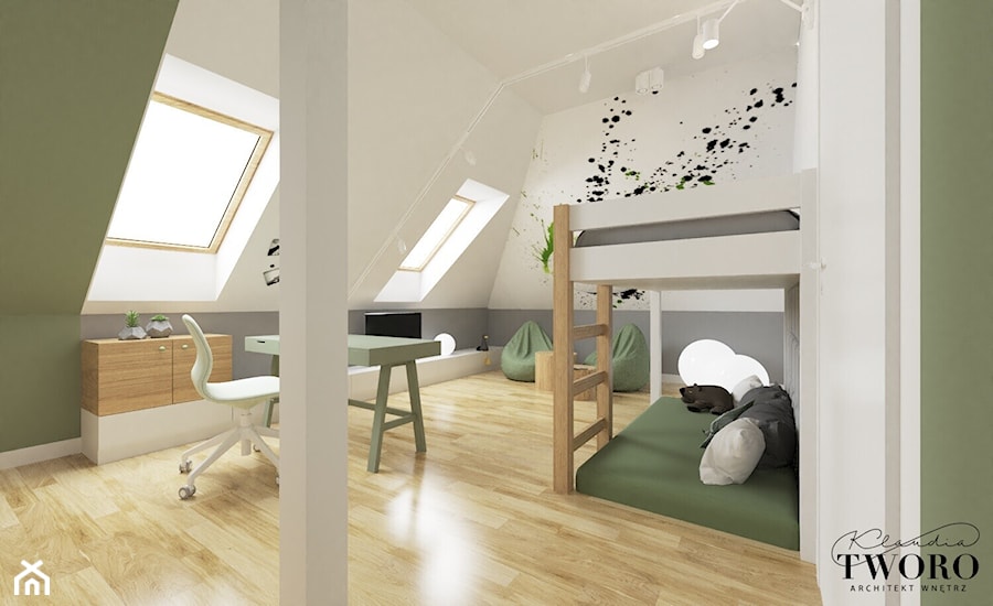 Nowoczesne pokoje dzieci - Pokój dziecka, styl nowoczesny - zdjęcie od Klaudia Tworo Projektowanie Wnętrz