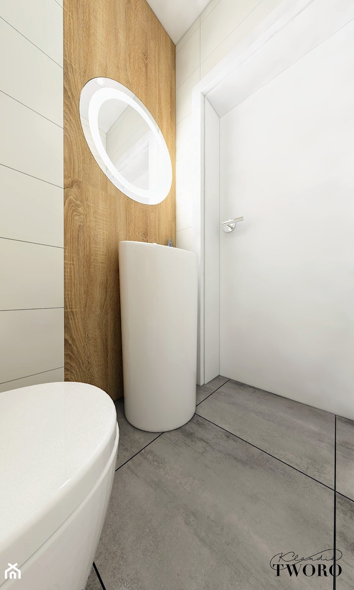 Dom Domiechowice - Mała łazienka - zdjęcie od Klaudia Tworo Projektowanie Wnętrz
