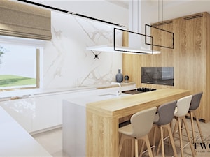 Dom w Rudzie Bugaj - Kuchnia, styl nowoczesny - zdjęcie od Klaudia Tworo Projektowanie Wnętrz