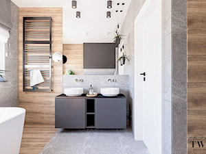 Projekt Domu - Łazienka, styl nowoczesny - zdjęcie od Klaudia Tworo Projektowanie Wnętrz