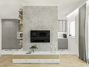 Salon w stylu skandynawskim - zdjęcie od Klaudia Tworo Projektowanie Wnętrz