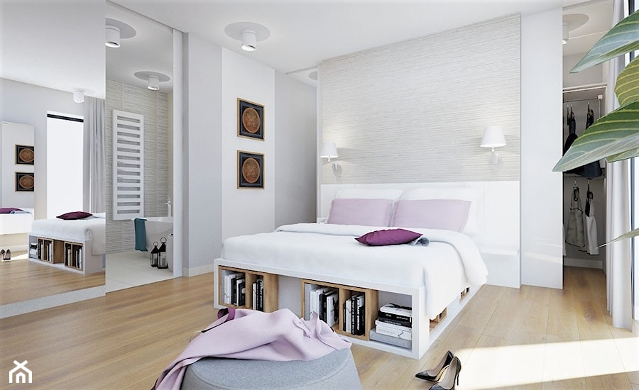 Sypialnia, styl nowoczesny - zdjęcie od Klaudia Tworo Projektowanie Wnętrz