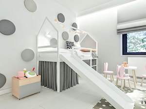 Dom w Sopocie - Średni szary pokój dziecka dla dziecka dla dziewczynki - zdjęcie od Klaudia Tworo Projektowanie Wnętrz