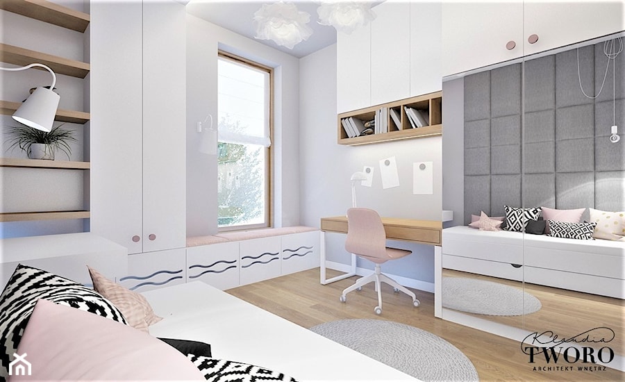Mieszkanie na Wilanowie - Pokój dziecka, styl nowoczesny - zdjęcie od Klaudia Tworo Projektowanie Wnętrz
