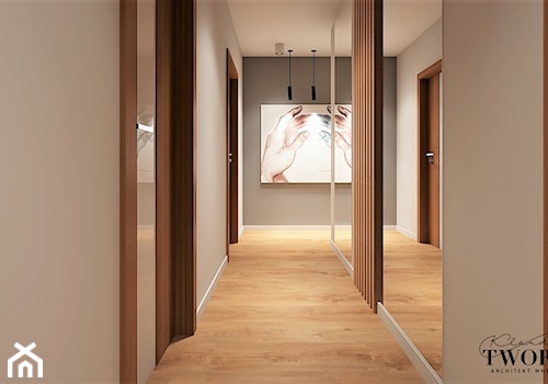 Mieszkanie w Radomiu - Hol / przedpokój, styl nowoczesny - zdjęcie od Klaudia Tworo Projektowanie Wnętrz