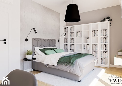 Projekt Domu - Sypialnia, styl nowoczesny - zdjęcie od Klaudia Tworo Projektowanie Wnętrz