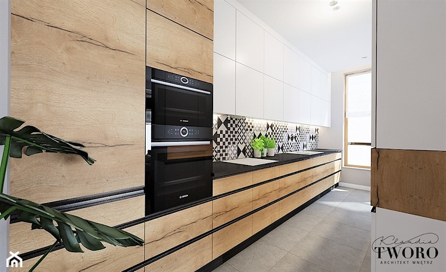 Mieszkanie na Wilanowie - Kuchnia, styl nowoczesny - zdjęcie od Klaudia Tworo Projektowanie Wnętrz