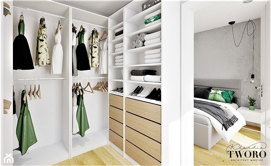 Garderoba IKEA - zdjęcie od Klaudia Tworo Projektowanie Wnętrz