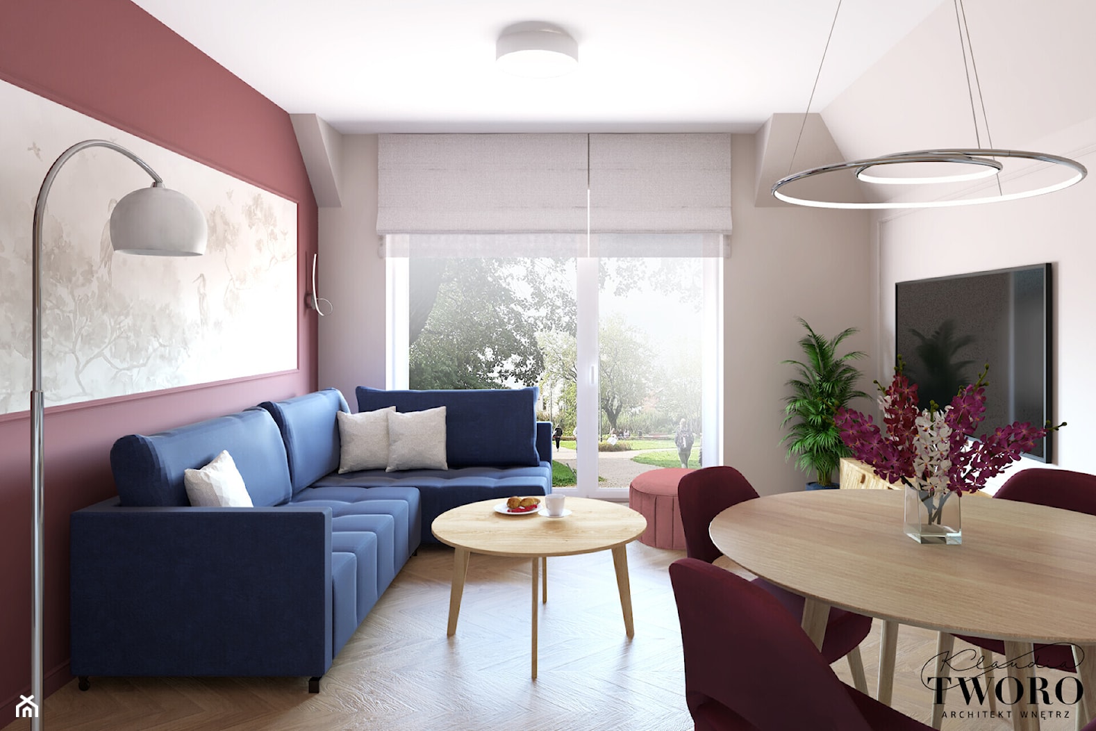 Mieszkanie Rąbieńska - Salon, styl tradycyjny - zdjęcie od Klaudia Tworo Projektowanie Wnętrz - Homebook