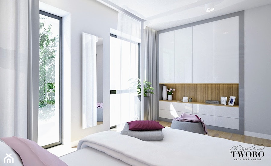 Sypialnia, styl nowoczesny - zdjęcie od Klaudia Tworo Projektowanie Wnętrz