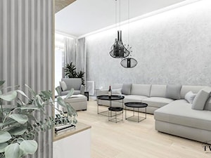 Villa Nobile 2 - Mały szary salon, styl nowoczesny - zdjęcie od Klaudia Tworo Projektowanie Wnętrz