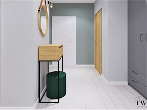 Okopowa - projekt mieszkania - Hol / przedpokój, styl nowoczesny - zdjęcie od Klaudia Tworo Projektowanie Wnętrz