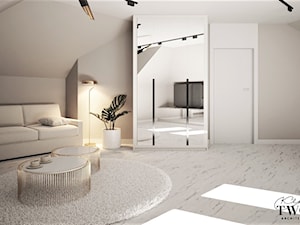 Dom w Zduńskiej Woli - Salon, styl nowoczesny - zdjęcie od Klaudia Tworo Projektowanie Wnętrz