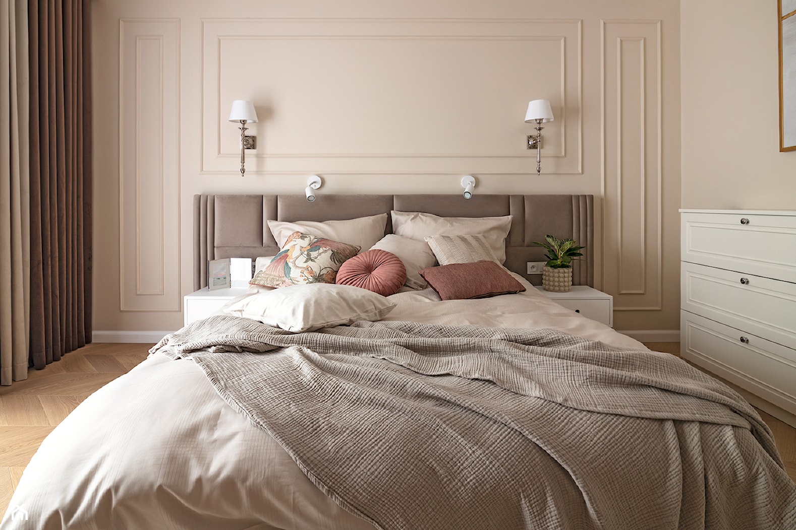Stylizowana sypialnia - zdjęcie od Klaudia Tworo Projektowanie Wnętrz - Homebook