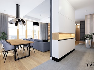 Mieszkanie na Wilanowie - Jadalnia, styl nowoczesny - zdjęcie od Klaudia Tworo Projektowanie Wnętrz