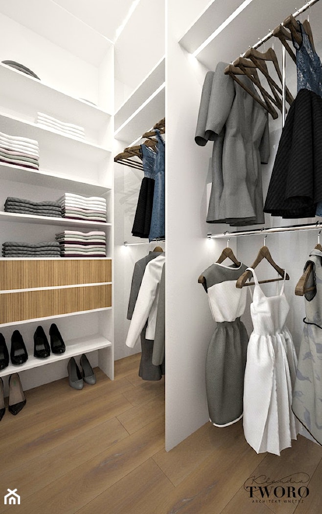 Mała garderoba, styl nowoczesny - zdjęcie od Klaudia Tworo Projektowanie Wnętrz - Homebook