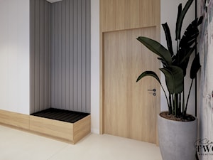 Dom w Rudzie Bugaj - Hol / przedpokój, styl nowoczesny - zdjęcie od Klaudia Tworo Projektowanie Wnętrz