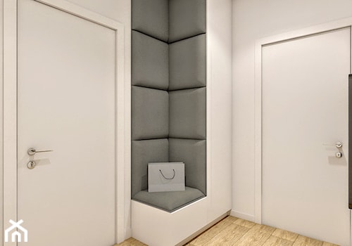 Dom Warszwa - Mały biały hol / przedpokój - zdjęcie od Klaudia Tworo Projektowanie Wnętrz