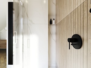 Brąz/złoto kuchnia + łazienka - Łazienka, styl nowoczesny - zdjęcie od Klaudia Tworo Projektowanie Wnętrz
