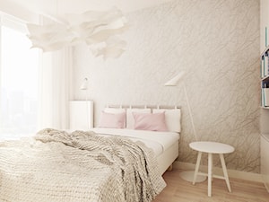 Pastelowe nastroje - Sypialnia, styl nowoczesny - zdjęcie od Pracownia Architektoniczna Małgorzaty Górskiej-Niwińskiej