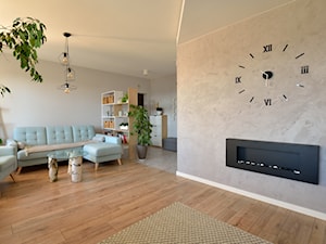 Mieszkanie w stylu skandynawskim - Duży szary salon, styl skandynawski - zdjęcie od Koncept Beautiful Inside inż. Szymon Kamiński