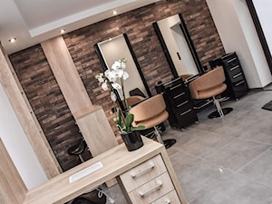 Elegancki salon fryzjerski - Wnętrza publiczne, styl nowoczesny - zdjęcie od Koncept Beautiful Inside inż. Szymon Kamiński