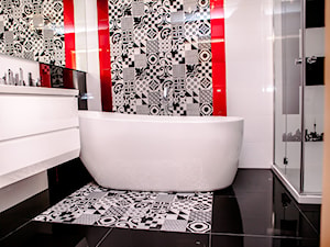 łazienka black&white - Łazienka, styl nowoczesny - zdjęcie od Koncept Beautiful Inside inż. Szymon Kamiński