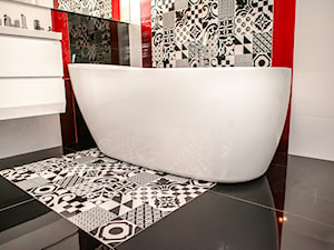 łazienka black&white - Łazienka, styl nowoczesny - zdjęcie od Koncept Beautiful Inside inż. Szymon Kamiński