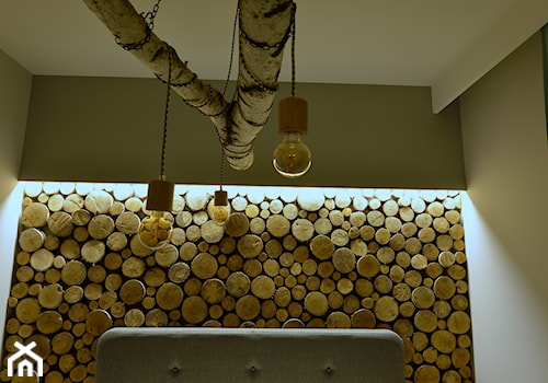 Mieszkanie w stylu skandynawskim - Mała szara zielona sypialnia, styl skandynawski - zdjęcie od Koncept Beautiful Inside inż. Szymon Kamiński