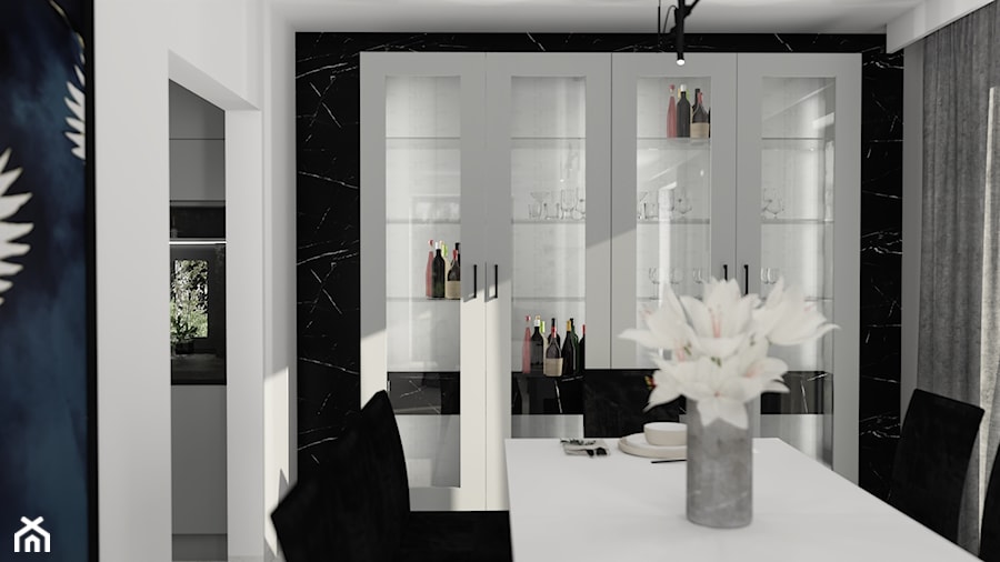 Kuchnia i salon w nowoczesnym wydaniu - zdjęcie od Koncept Beautiful Inside inż. Szymon Kamiński