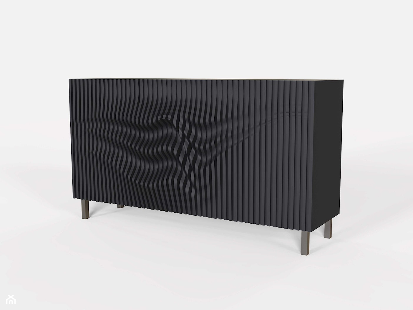 Szafka panele 3d - zdjęcie od Fuchs Furniture Pracownia Meblarska - Homebook