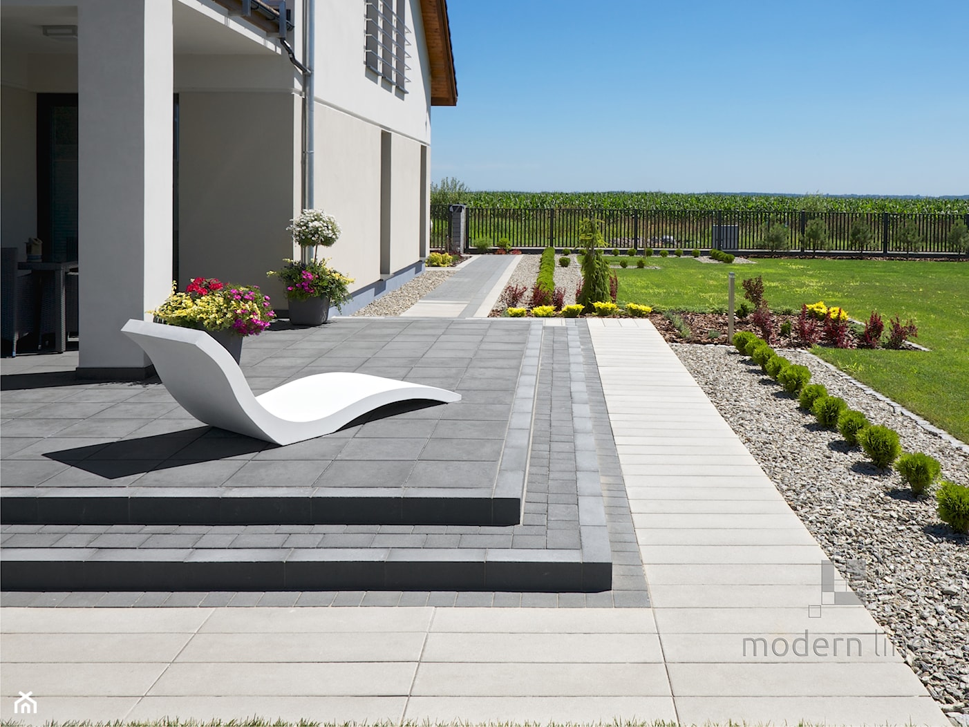 Szezlong Harmony - beton architektoniczny - zdjęcie od Modern Line - Homebook