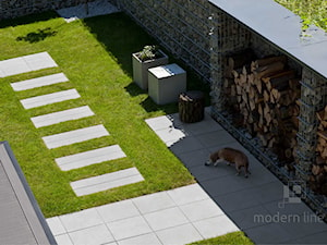Ogród z płytami SOLID - Ogród, styl minimalistyczny - zdjęcie od Modern Line