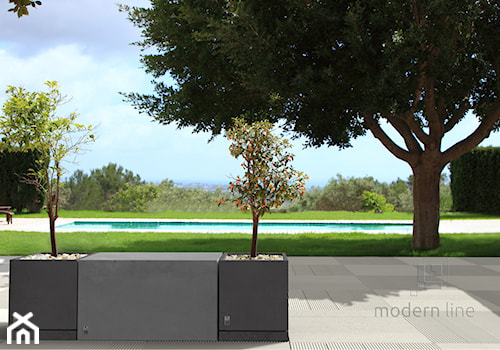 Donica Regular z podstawką - beton architektoniczny - zdjęcie od Modern Line
