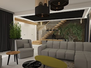 Wood Concept Dom w Domaniewie - Salon, styl nowoczesny - zdjęcie od MyWay Design