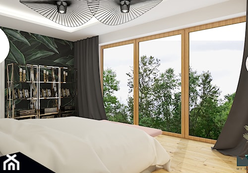 Wood Concept Dom w Domaniewie - Sypialnia, styl nowoczesny - zdjęcie od MyWay Design