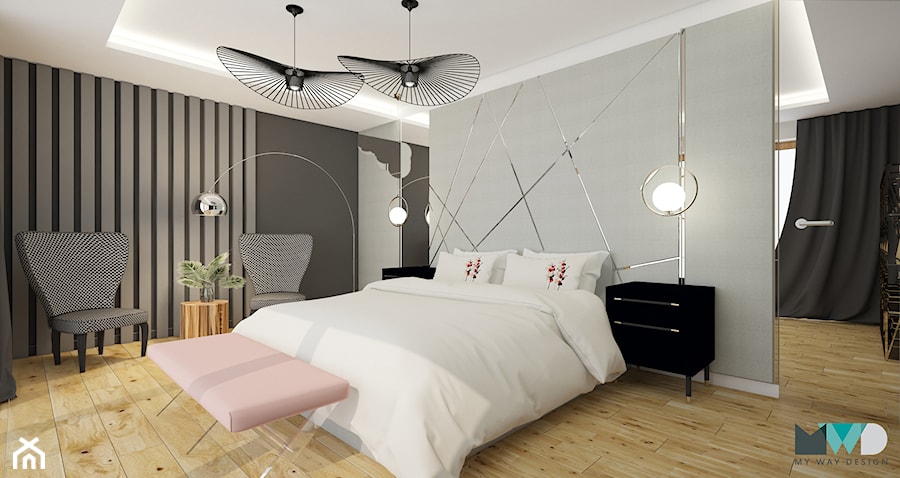 Wood Concept Dom w Domaniewie - Sypialnia - zdjęcie od MyWay Design