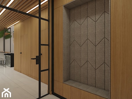Aranżacje wnętrz - Hol / Przedpokój: Wood Concept Dom w Domaniewie - Hol / przedpokój, styl nowoczesny - MyWay Design. Przeglądaj, dodawaj i zapisuj najlepsze zdjęcia, pomysły i inspiracje designerskie. W bazie mamy już prawie milion fotografii!