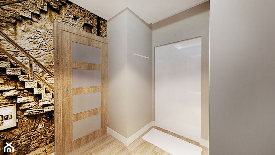 Mieszkanie 56m2 - Hol / przedpokój, styl minimalistyczny - zdjęcie od Archibranża