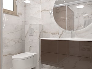 łazienka - prysznic z brązową szybą - Łazienka, styl nowoczesny - zdjęcie od B-projekt Beata Krekora