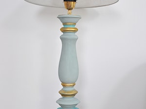 lampa drewniana, prowansalska, francuska z abażurem, pozłacana - zdjęcie od Room77