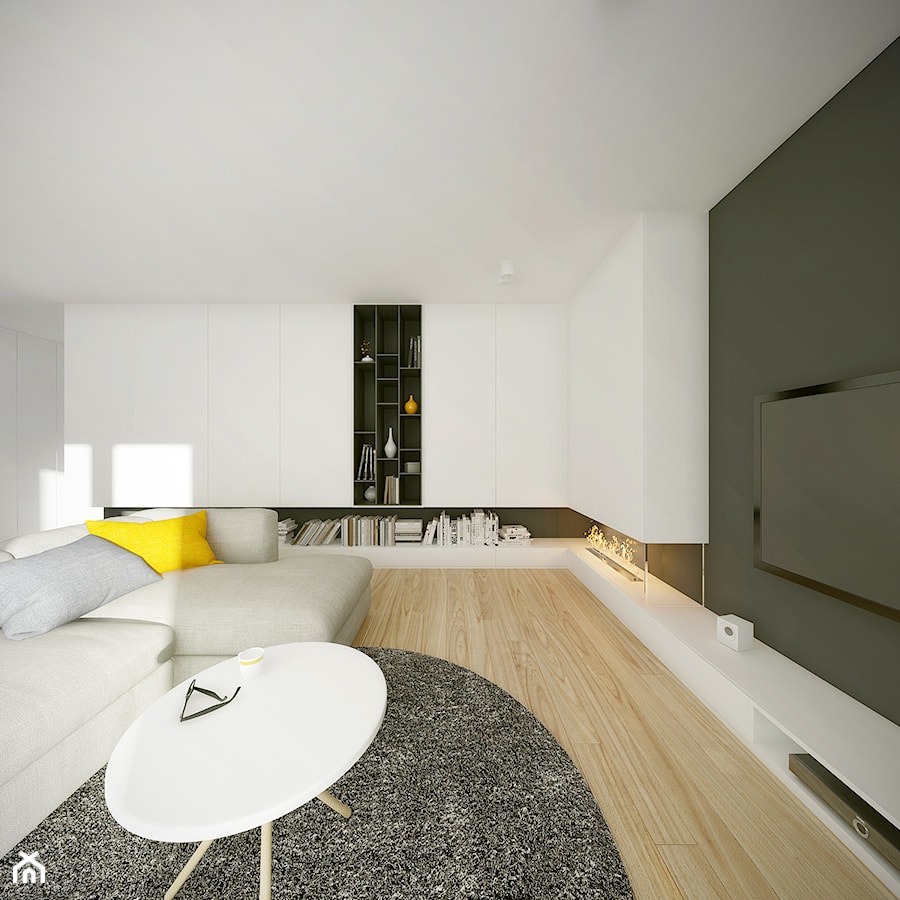 Mieszkanie Staw Wróbla Gdańsk - Salon, styl nowoczesny - zdjęcie od MC _Pracownia Architektoniczna