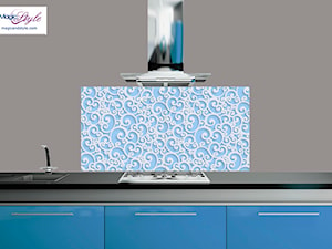 Panel szklany do kuchni 60x60cm WHITE WAVES 3D - zdjęcie od magicandstyle.com