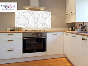 Panel szklany do kuchni 60x60cm 3D WHITE - zdjęcie od magicandstyle.com