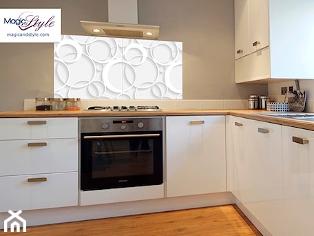 Aranżacje wnętrz - Kuchnia: Panel szklany do kuchni 60x60cm 3D WHITE - magicandstyle.com. Przeglądaj, dodawaj i zapisuj najlepsze zdjęcia, pomysły i inspiracje designerskie. W bazie mamy już prawie milion fotografii!