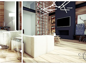 Projekt domu jednorodzinnego - Salon, styl skandynawski - zdjęcie od And Interior Design