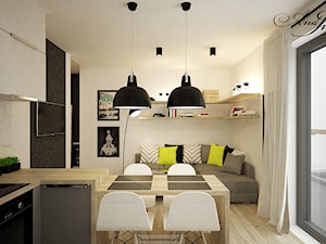 Mieszkanie na wynajem Wrocław ul. Zagłębiowska - Salon, styl skandynawski - zdjęcie od And Interior Design